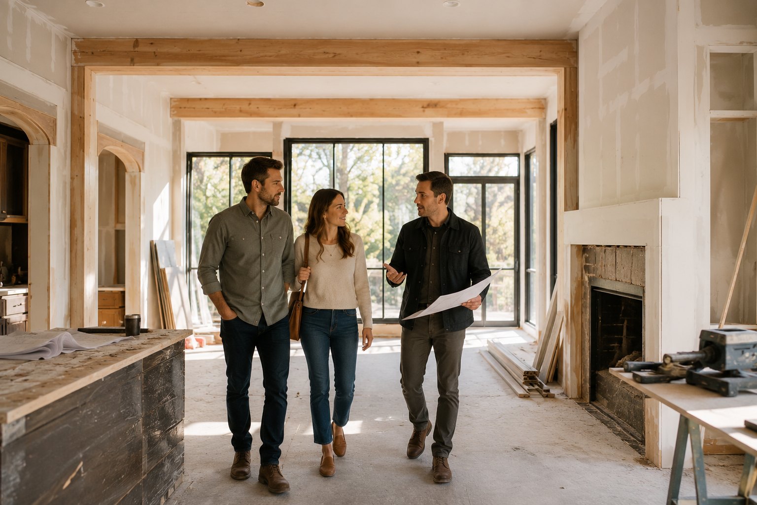 An Avenna renovation walkthrough in progress